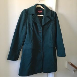 Medina dark teal pea coat